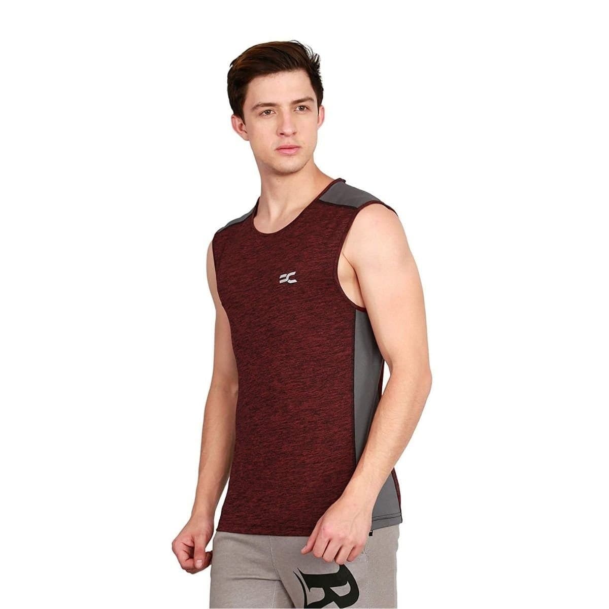 Ronnie Coleman Men's Maroon Color Sports and Casual T-Shirt - Image 4