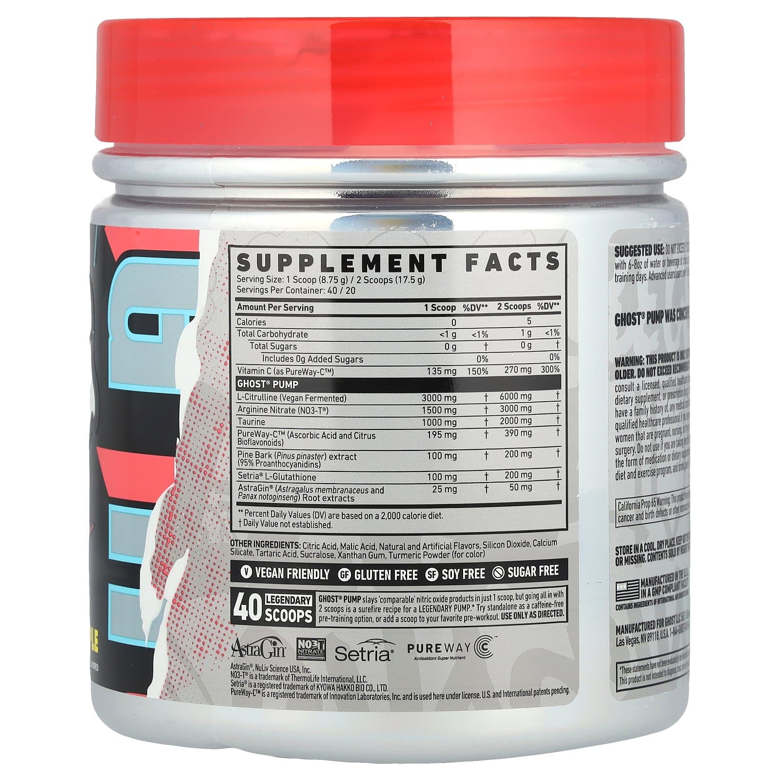 Ghost Pump Stim-Free Pre-Workout (40 Servings) - Image 4