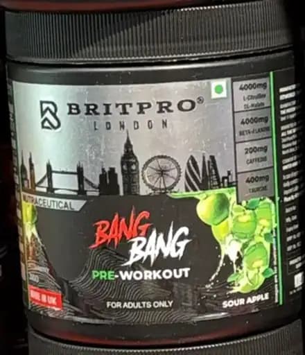 Britpro London Bang Bang Pre-Workout – 300 g (30 Servings)