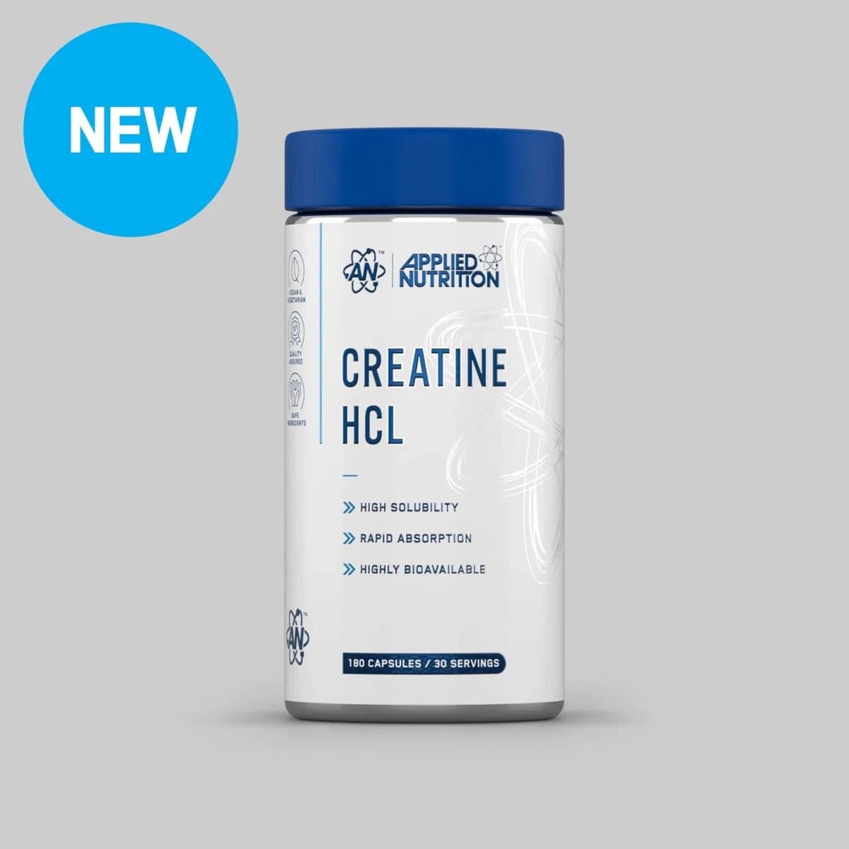 Applied Nutrition Creatine HCL – 180 Capsules (30 Servings)
